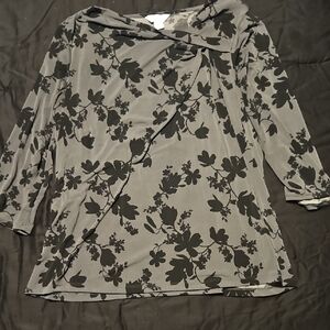 Liz Claiborne Floral Print Women's Top